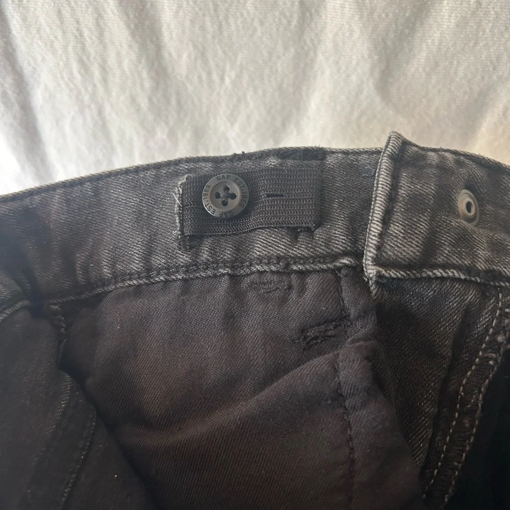 Gap Kids 1969 Slim Skinny Jeans Boys Size 7 Slim Dark Wash Gray Black